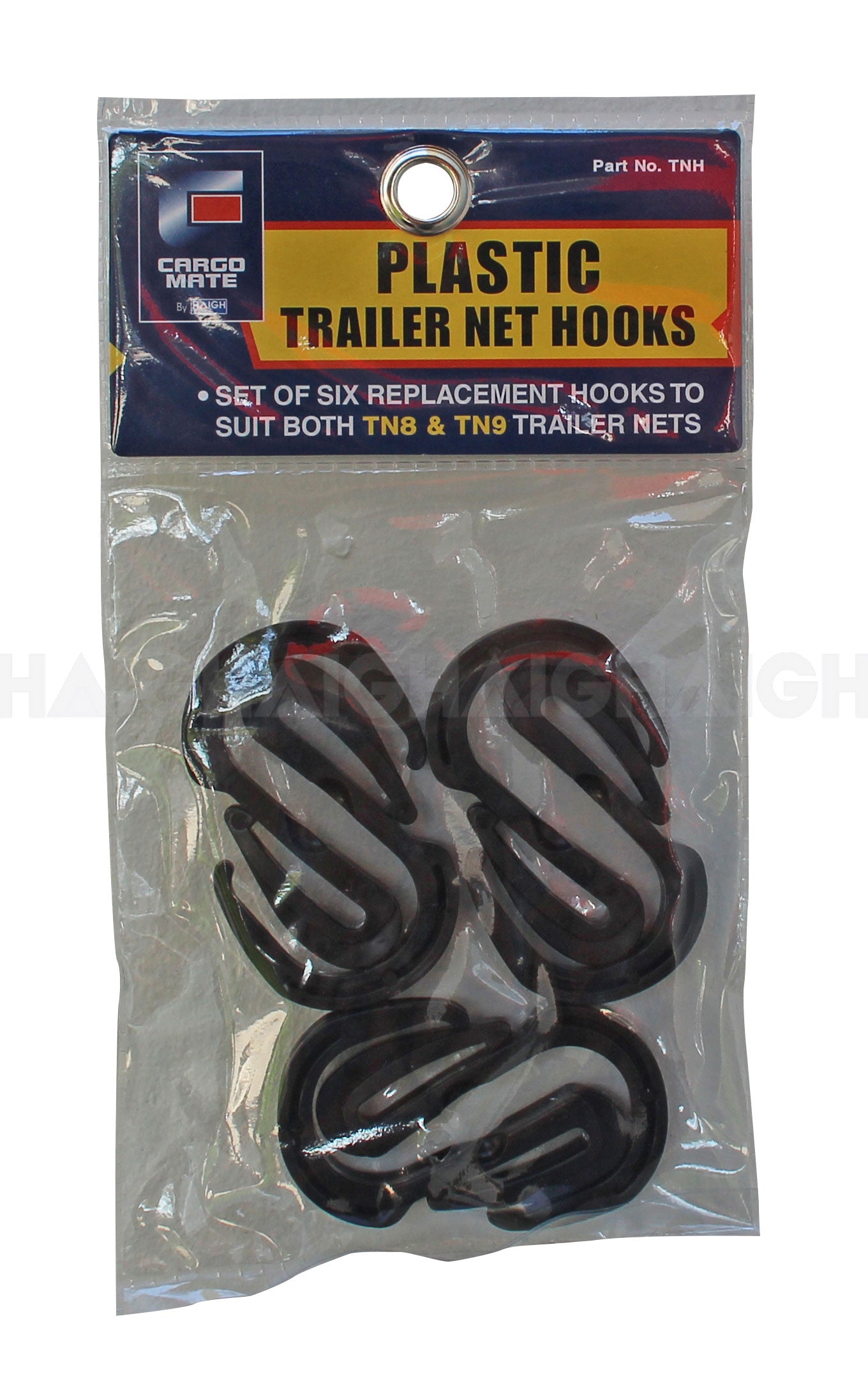 Haigh Trailer Net 7X5 Pack 6Spare Hooks TNH