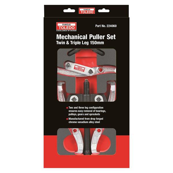Toledo Mechanical Puller Set 2 & 3 Leg 6 Inch/150mm 224060