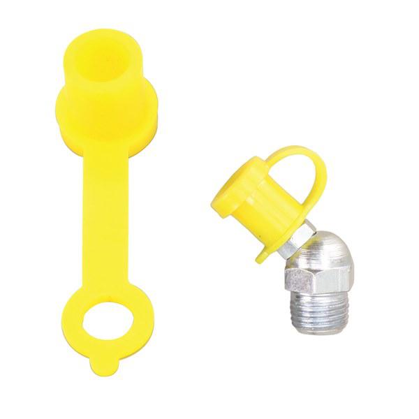 Toledo Grease Nipple Caps Yellow (50) 305395