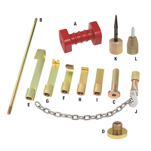 Toledo Slide Hammer Dent Removal Kit 6kg 313036
