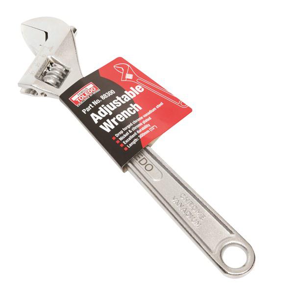 Toledo Adjustable Wrench 300mm/12 Inch 88300