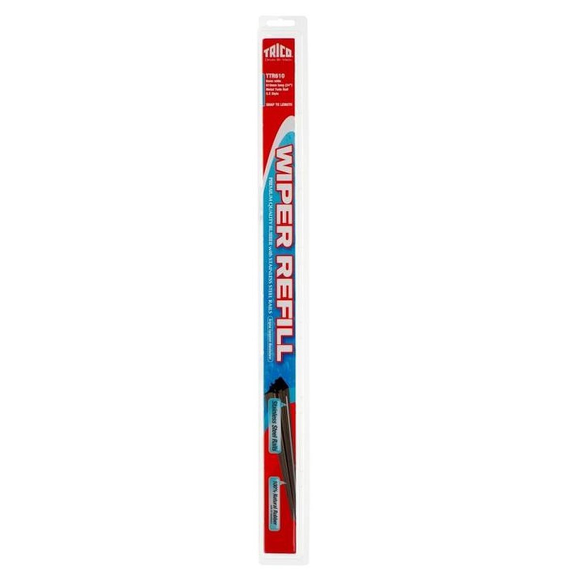 Trico Premium Wiper Refill Polycarb Backed 6mm x 610mm Pair TRN610