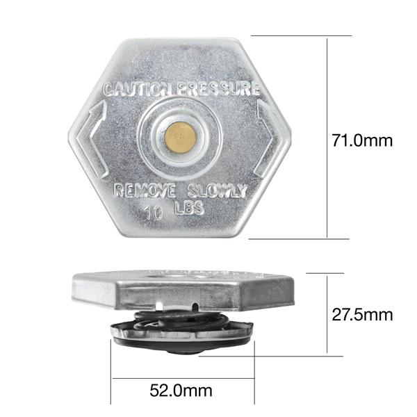 Tridon Non Recovery Radiator Cap CP0750