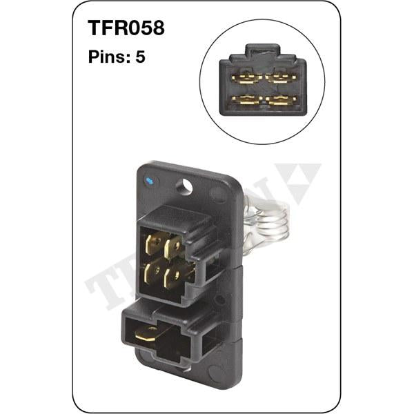 Tridon AC Blower Motor Resistor TFR058