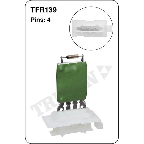Tridon AC Blower Motor Resistor TFR139