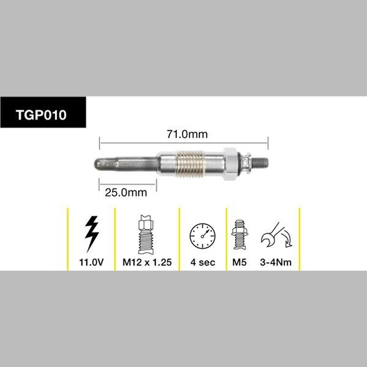 Tridon Glow Plug TGP010