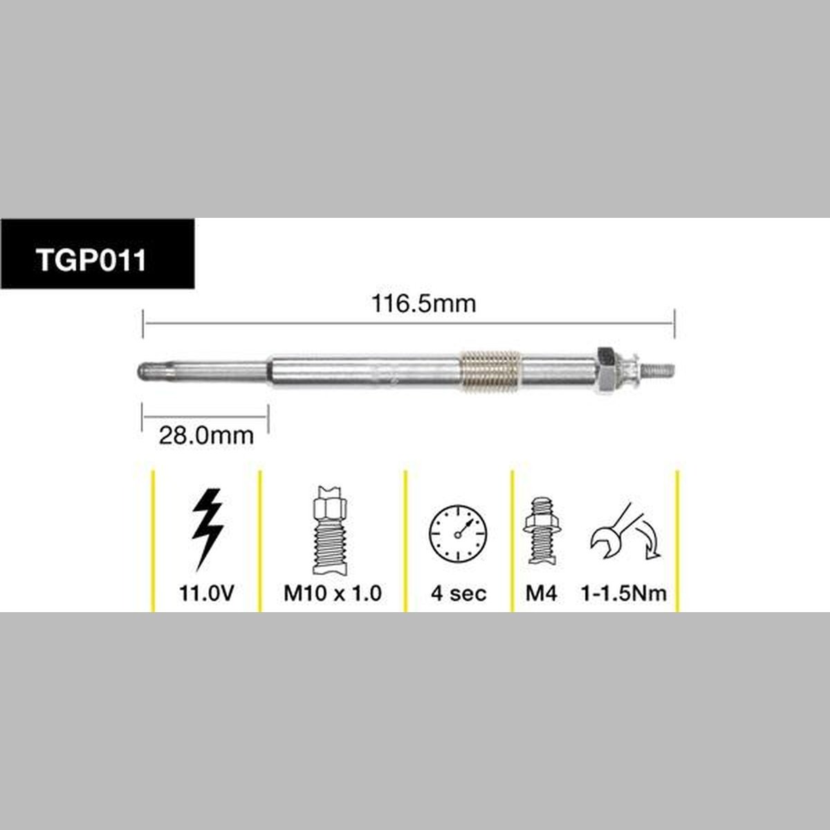Tridon Glow Plug TGP011