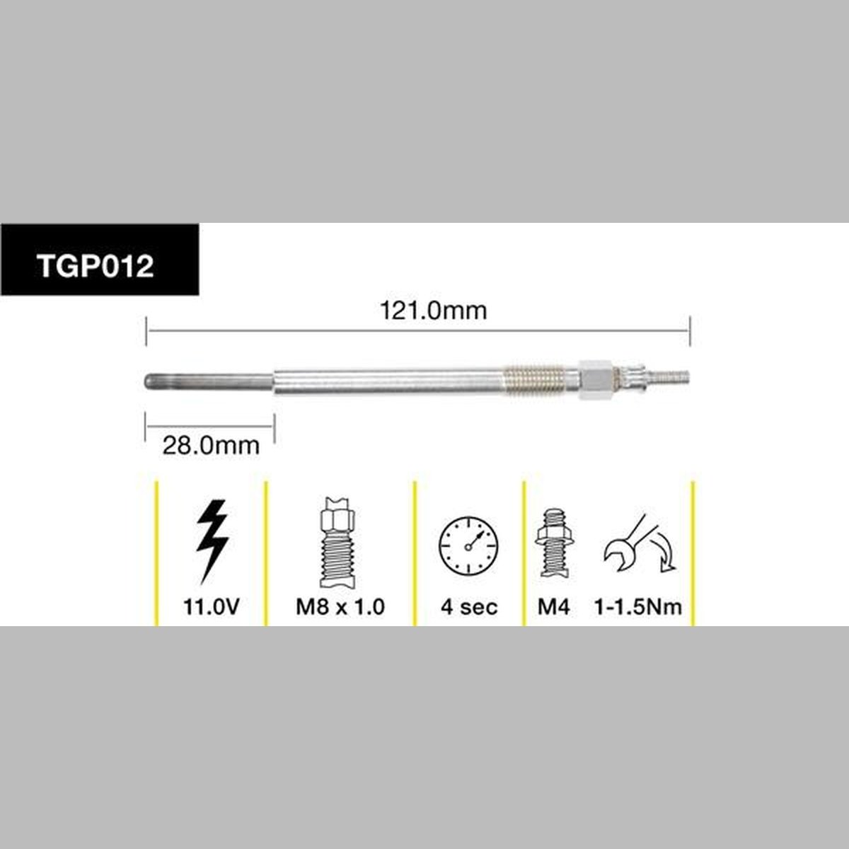 Tridon Glow Plug TGP012