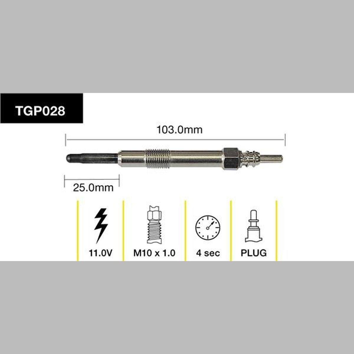 Tridon Glow Plug TGP028