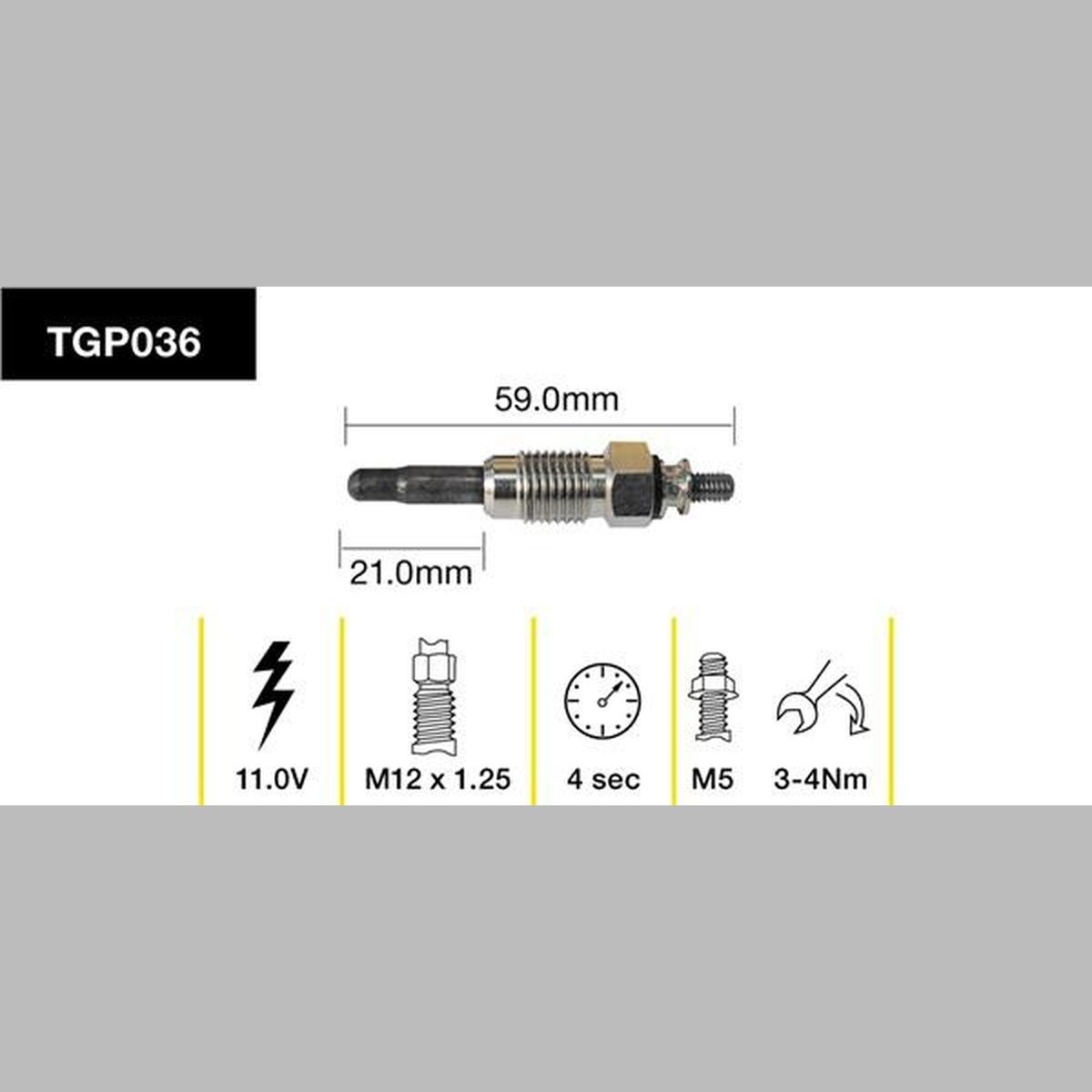 Tridon Glow Plug TGP036
