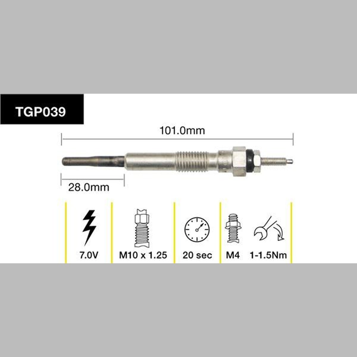 Tridon Glow Plug TGP039