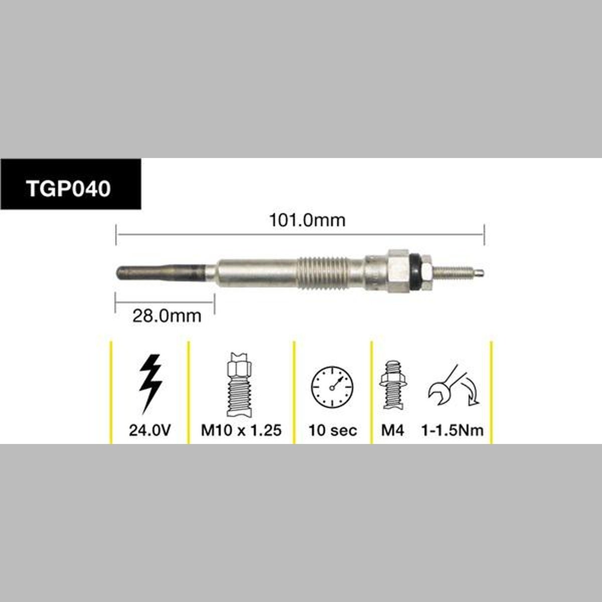 Tridon Glow Plug TGP040