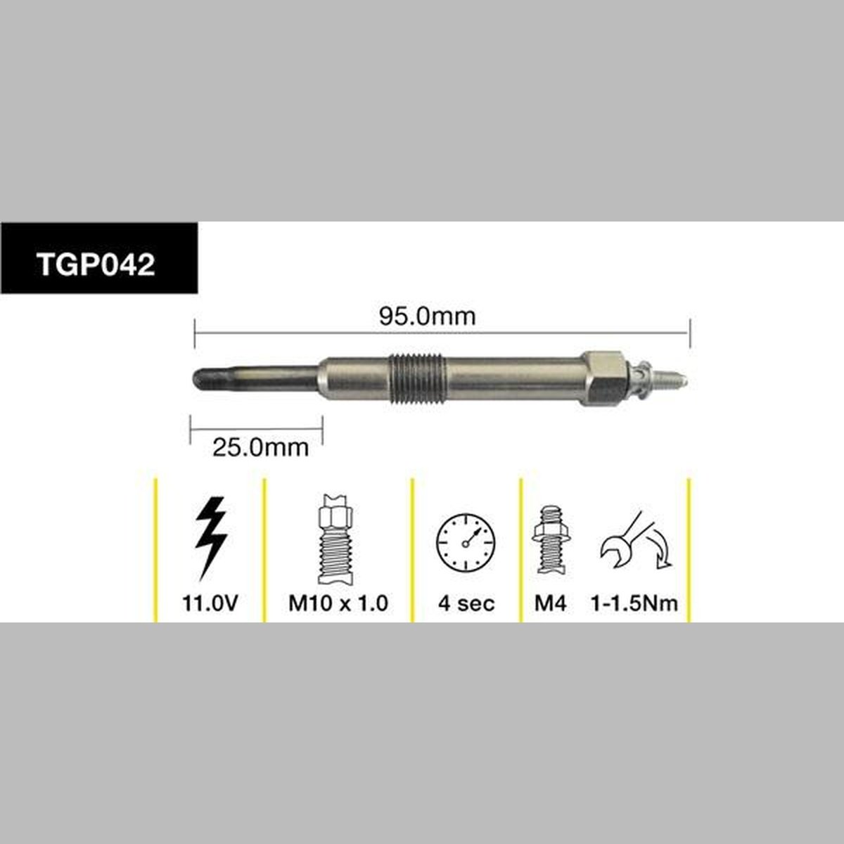 Tridon Glow Plug TGP042