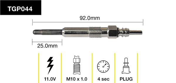 Tridon Glow Plug TGP044