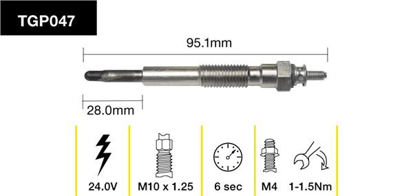 Tridon Glow Plug TGP047