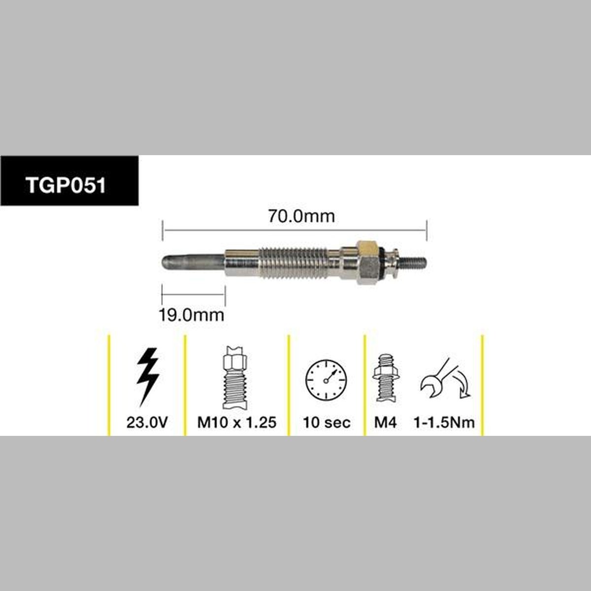 Tridon Glow Plug TGP051