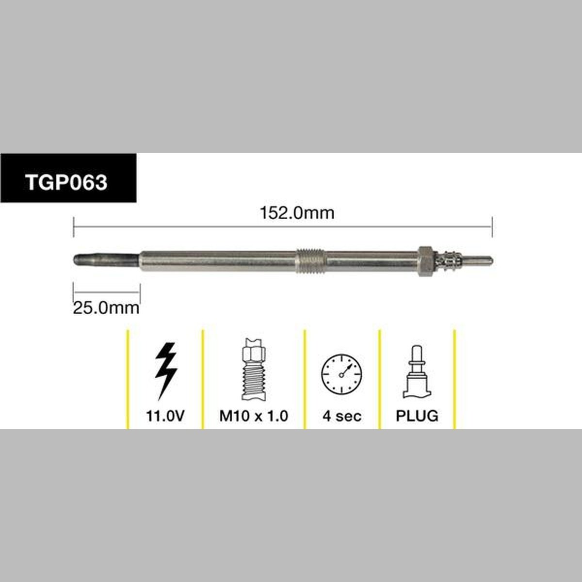 Tridon Glow Plug TGP063