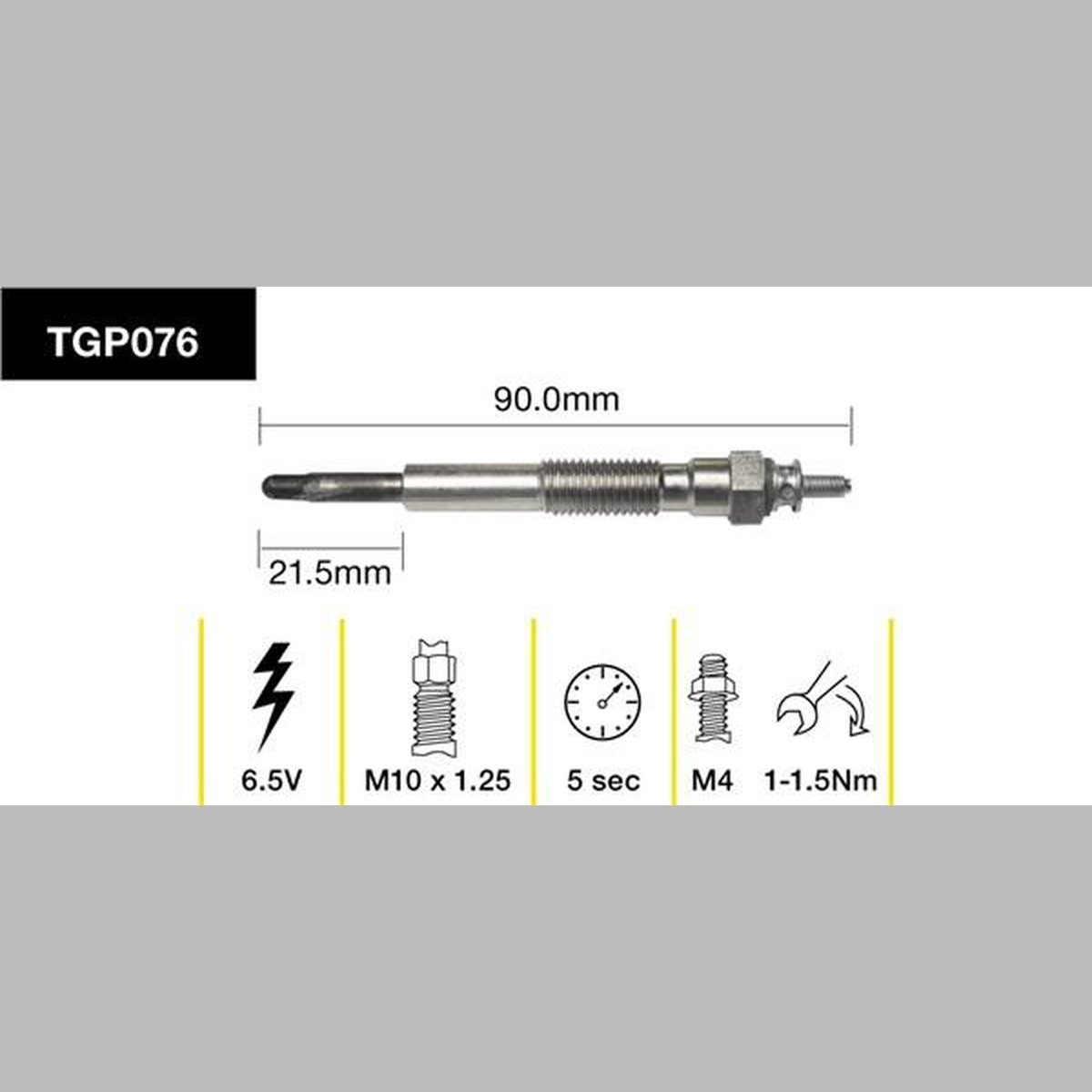 Tridon Glow Plug TGP076