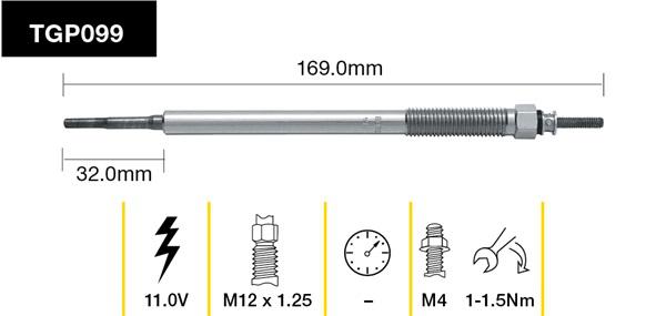 Tridon Glow Plug TGP099