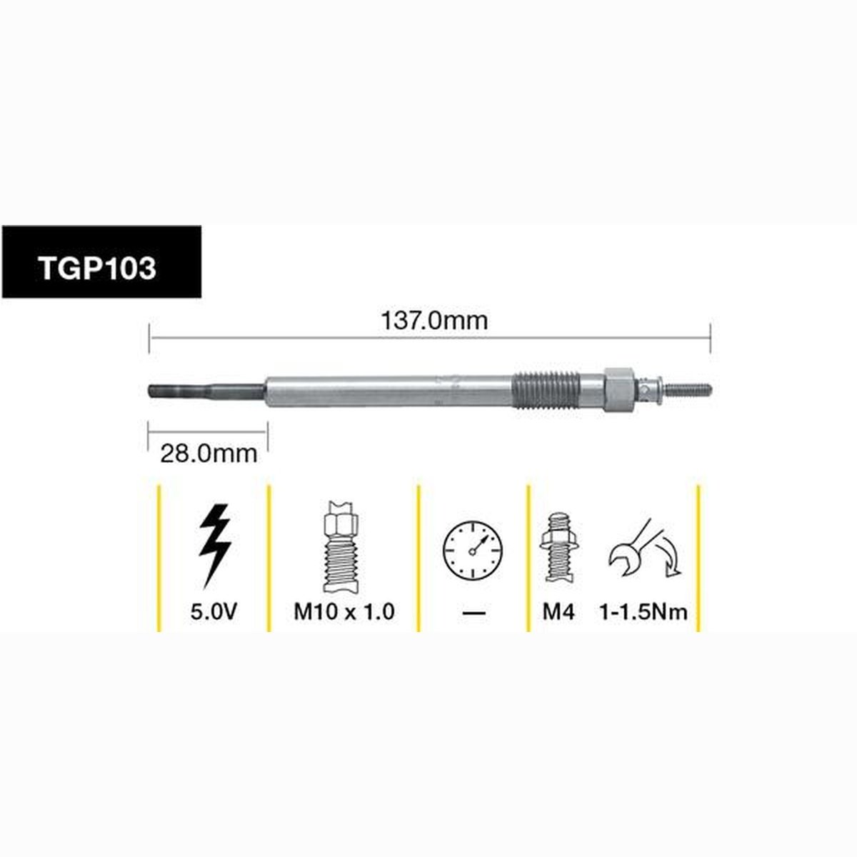 Tridon Glow Plug TGP103