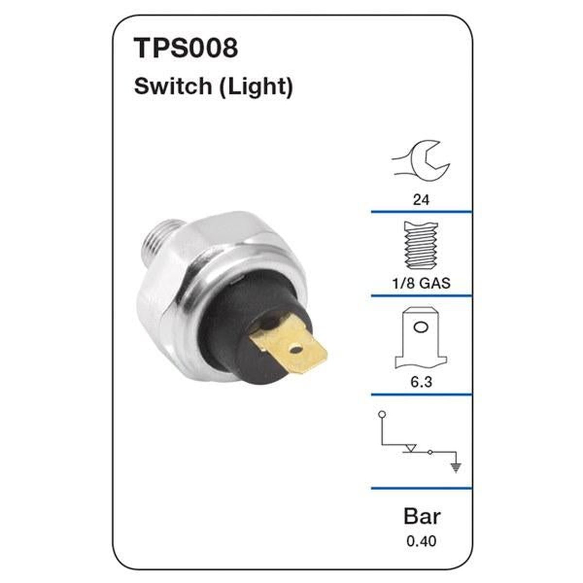 Tridon Oil Pressure Switch TPS008