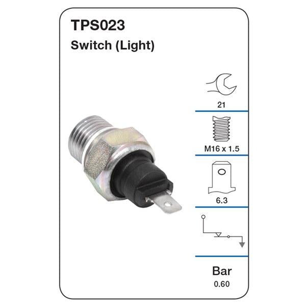 Tridon Oil Pressure Switch TPS024