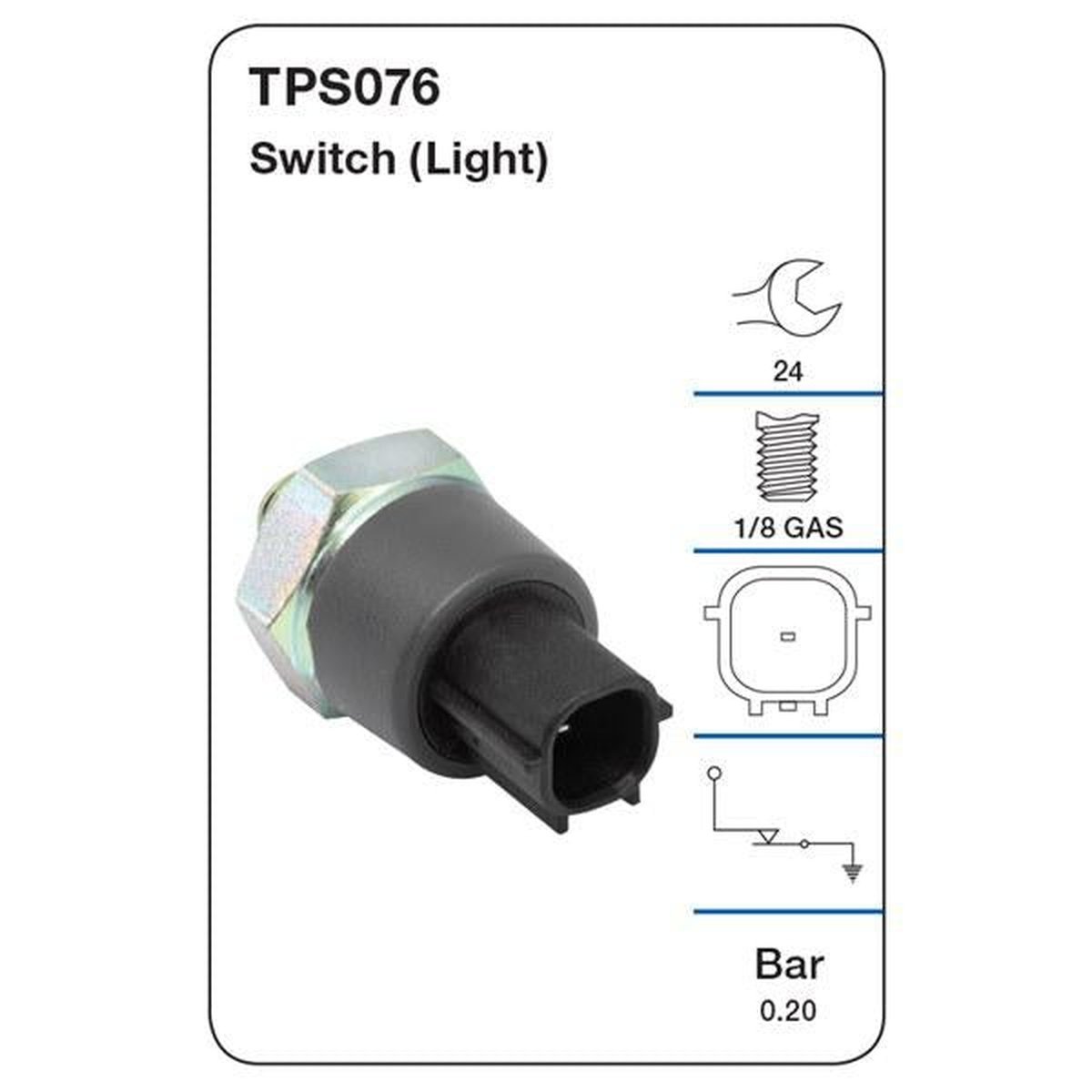 Tridon Oil Pressure Switch TPS076
