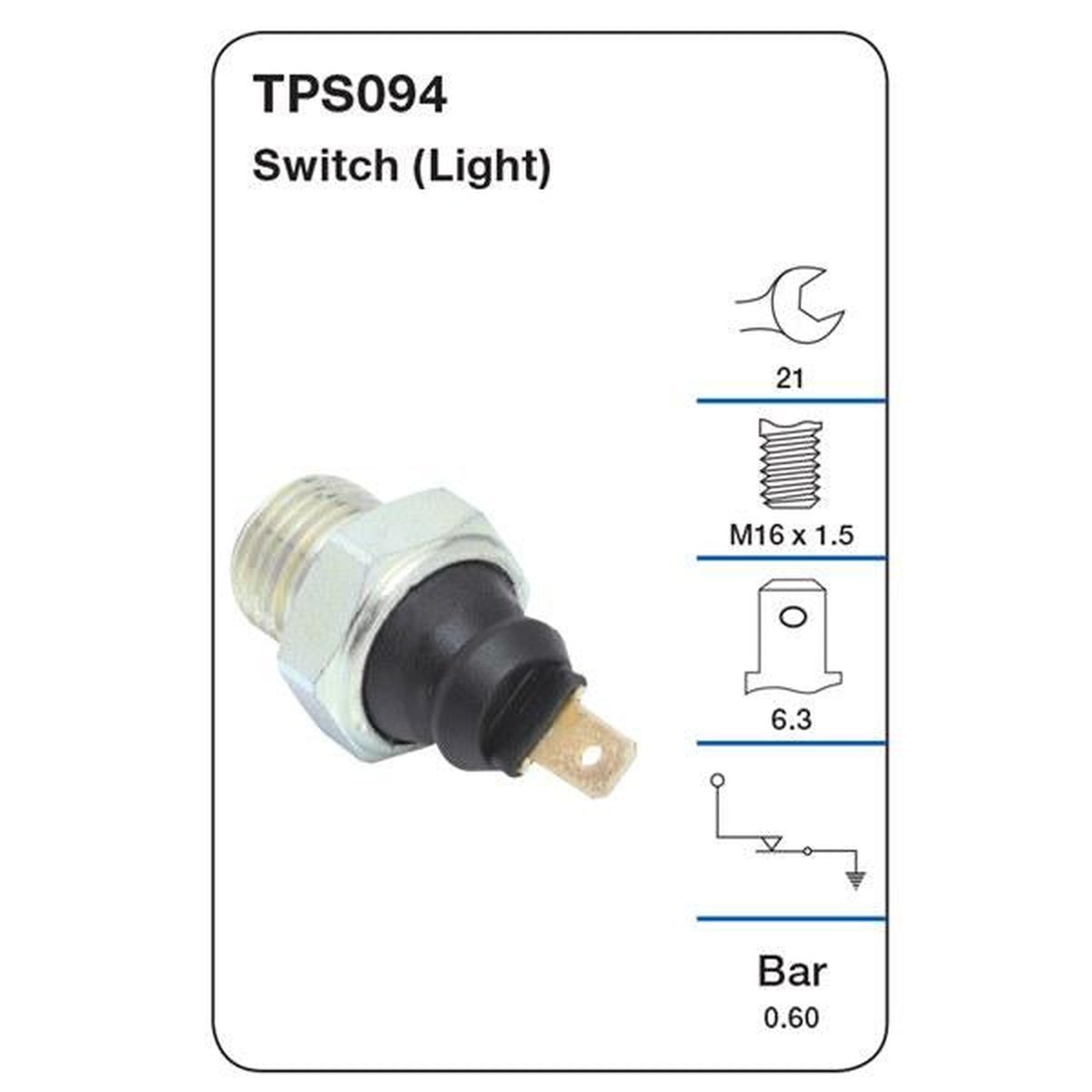 Tridon Oil Pressure Switch TPS094