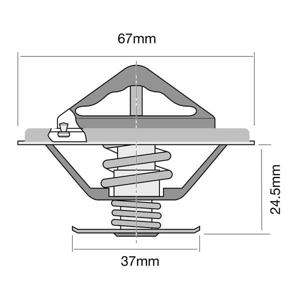 Tridon Thermostat Blister Pack (High Flow) TT247-195