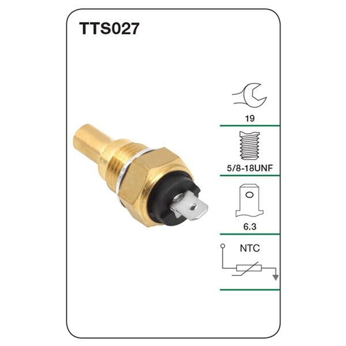 Tridon Water Temperature Sender TTS027