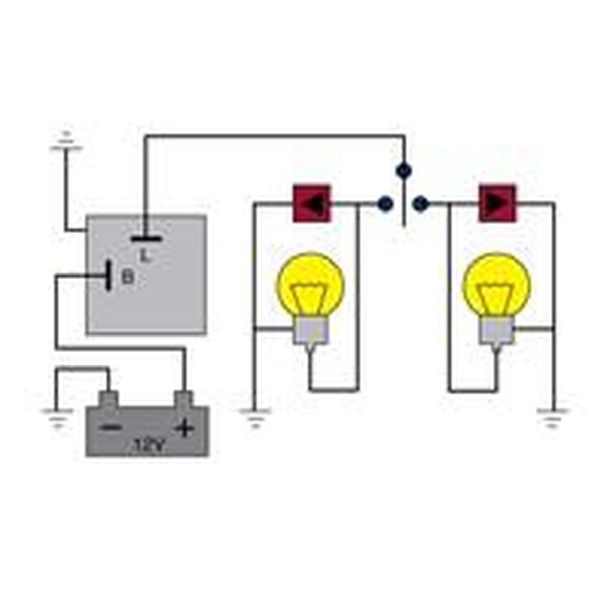 Tridon Flasher Relay LED 12V 2 Pin Non Outage LED04