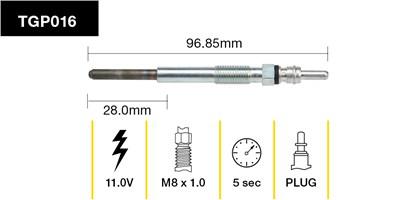Tridon Glow Plug TGP016