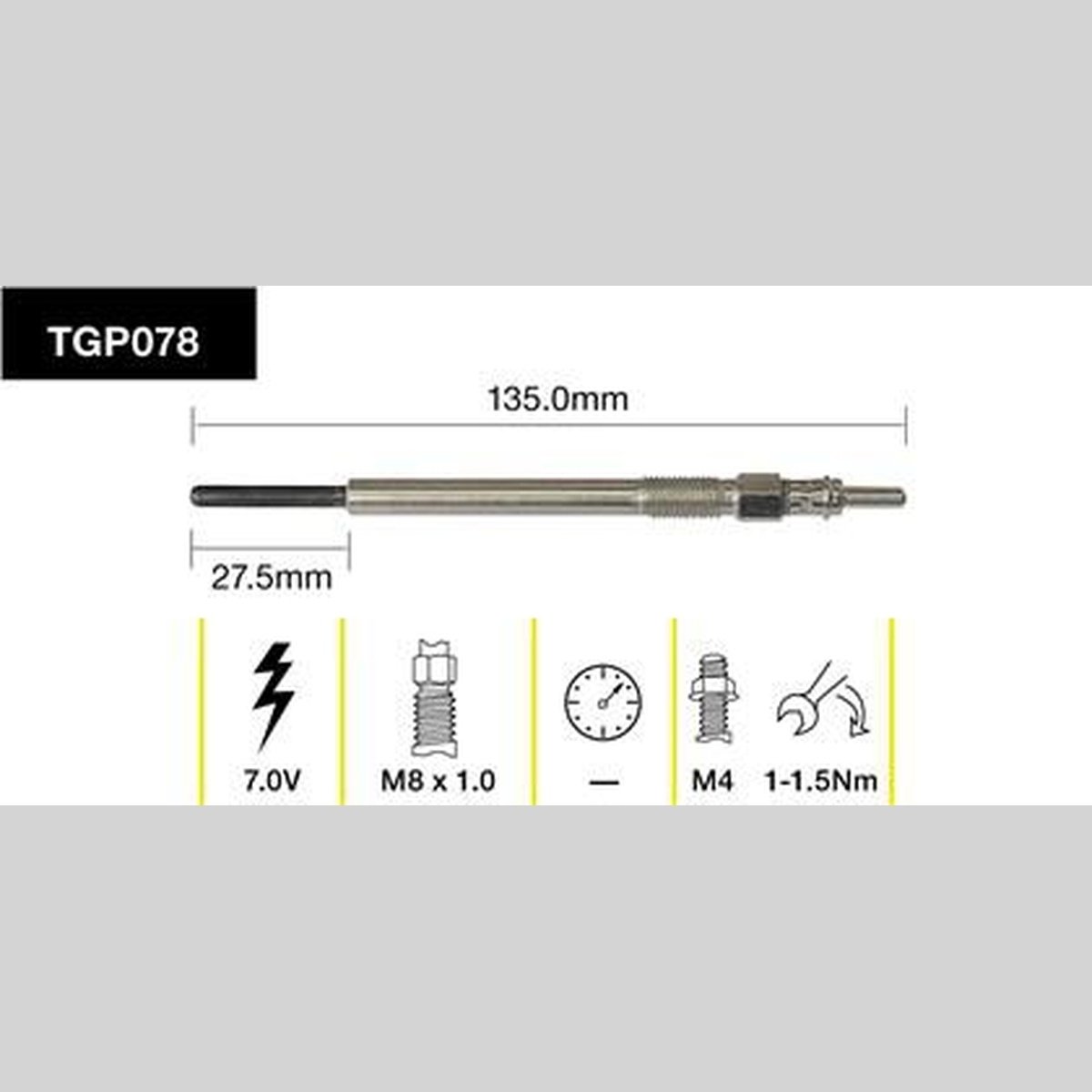 Tridon Glow Plug TGP078