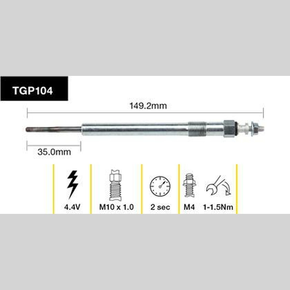 Tridon Glow Plug TGP104