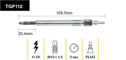 Tridon Glow Plug TGP112