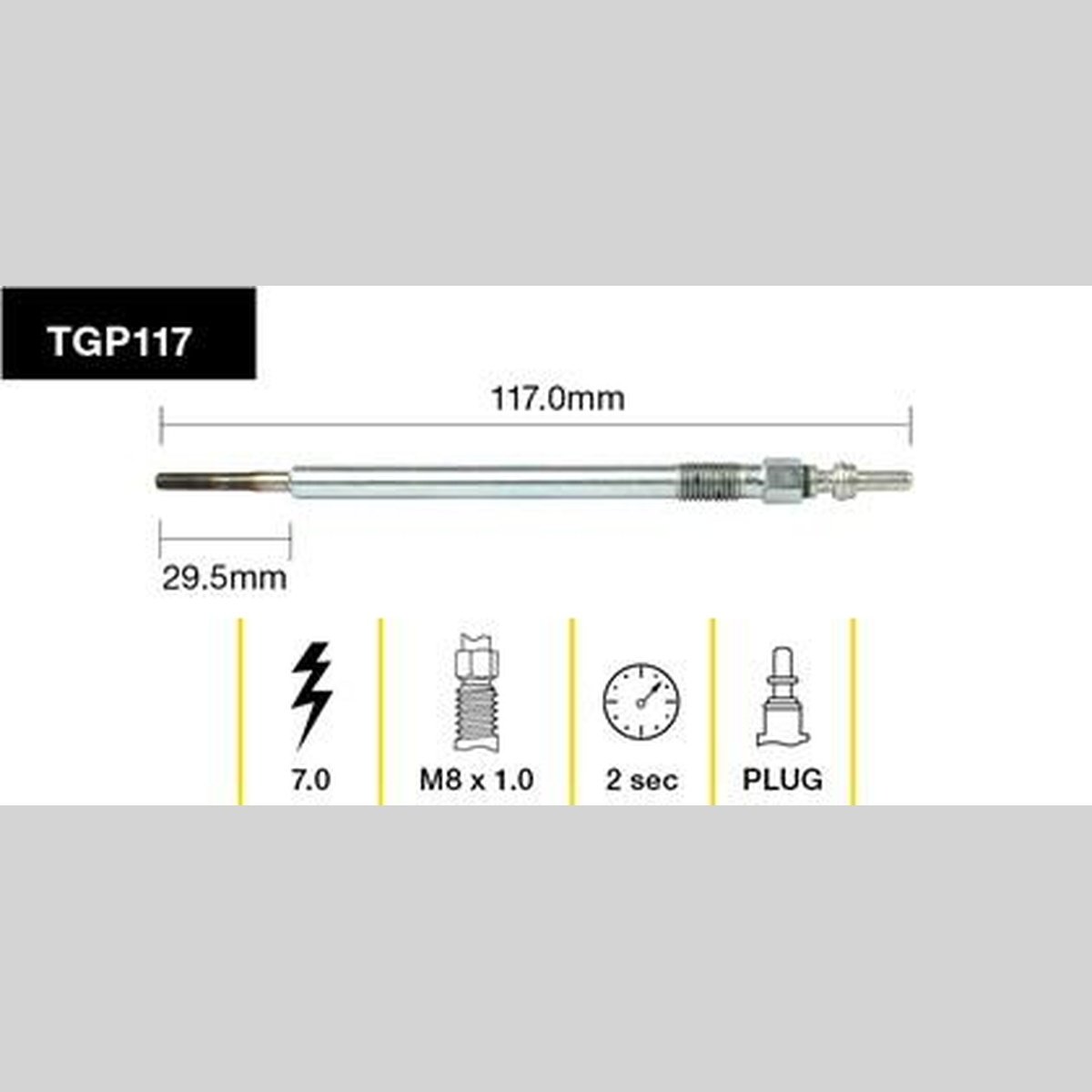 Tridon Glow Plug TGP117
