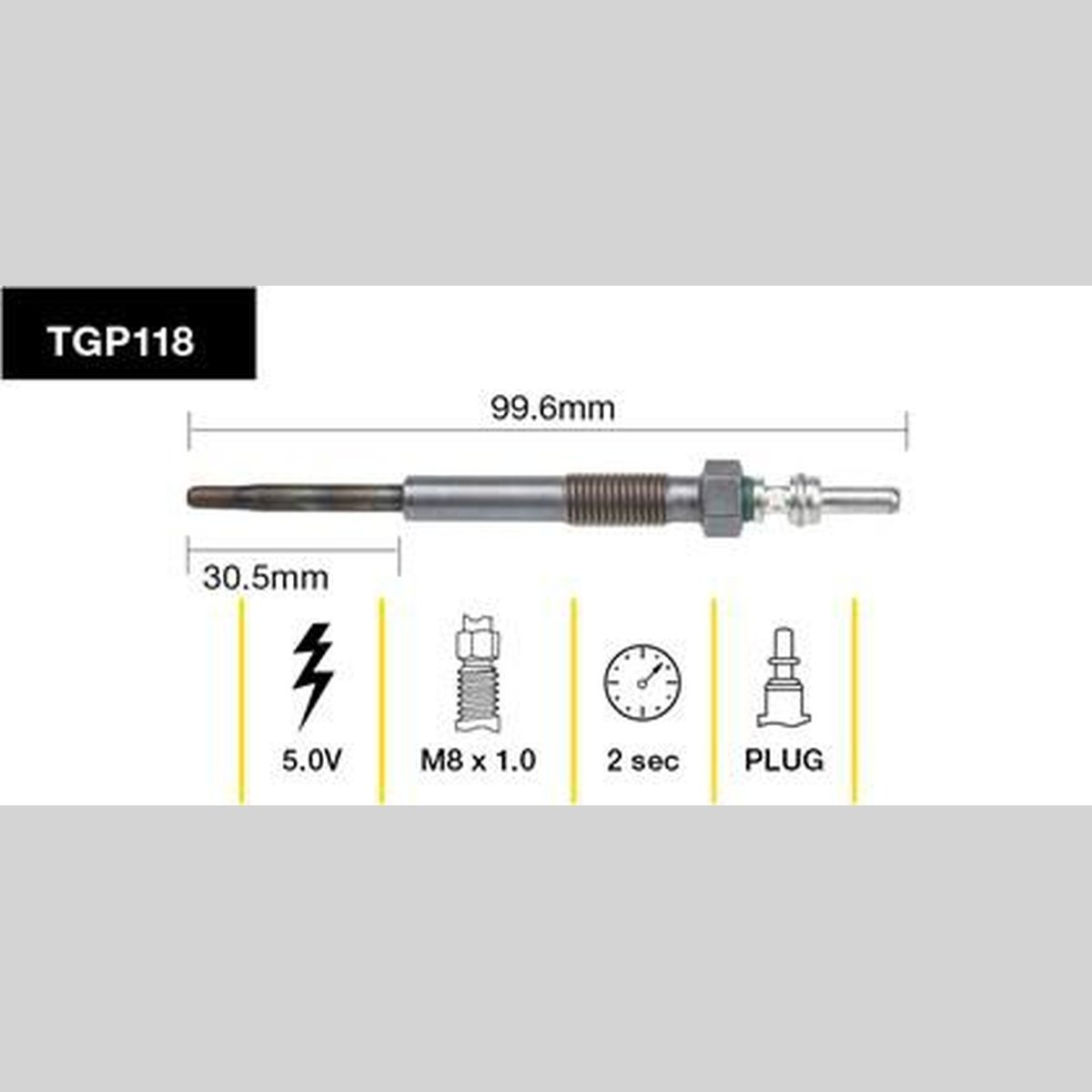Tridon Glow Plug TGP118