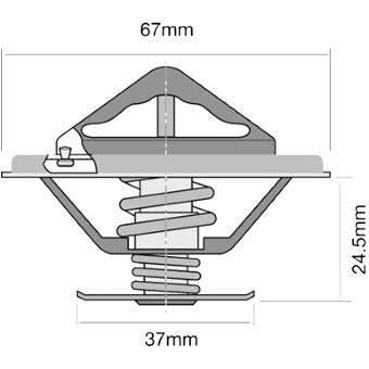 Tridon Thermostat Blister Pack (High Flow) TT247-174