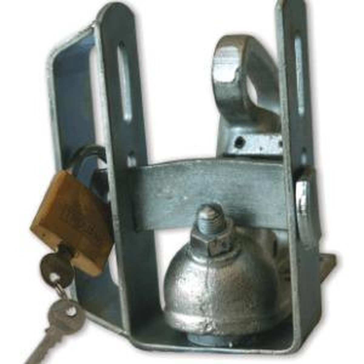 TROJAN Guardian Trailer Coupling Lock Zinc w/ Two Keys 550308