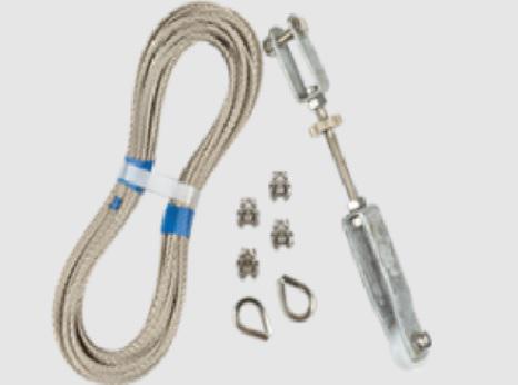 Trojan Galvanised Forward Pull Cable Brakes Fitting Kit PT1047