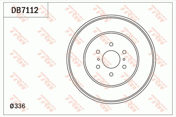 TRW Drum Brake Pair 295mm DB7112
