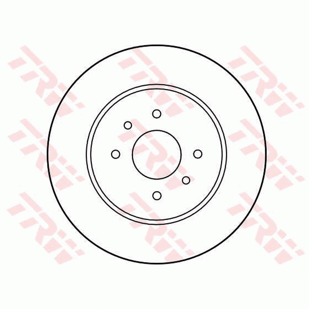 TRW Brake Rotor Pair 265mm Rear DF1030S