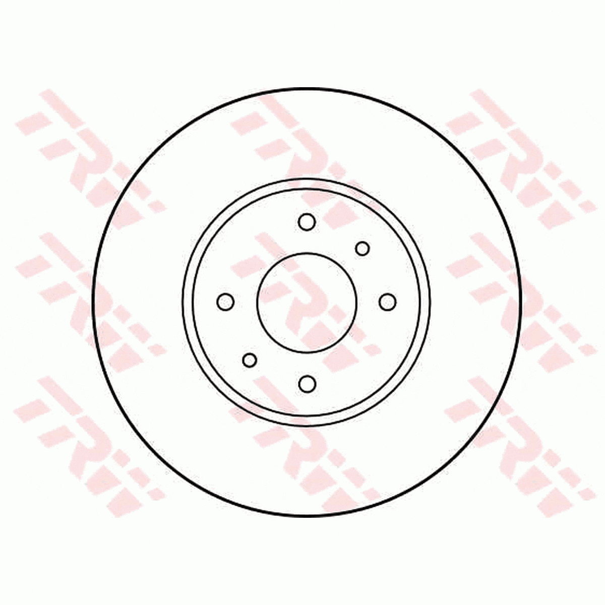 TRW Brake Rotor Pair 262.3mm Front DF1032S