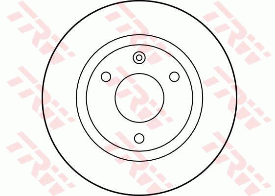 TRW Brake Rotor Pair 237mm Front DF1120S