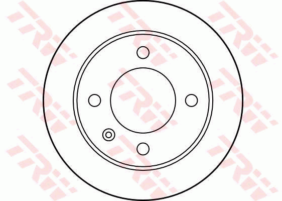 TRW Brake Rotor Single 224mm Rear DF1122S