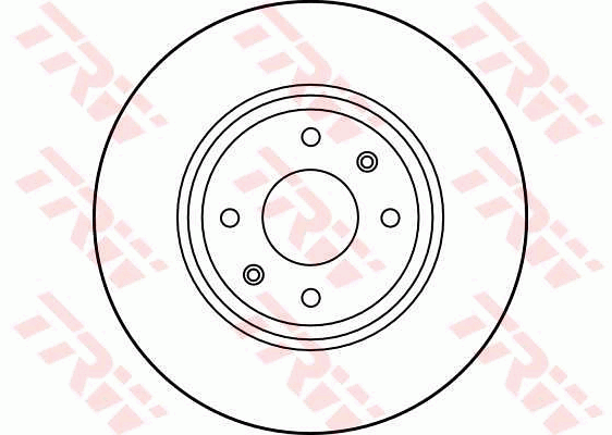 TRW Brake Rotor Pair 283mm Front DF1123S