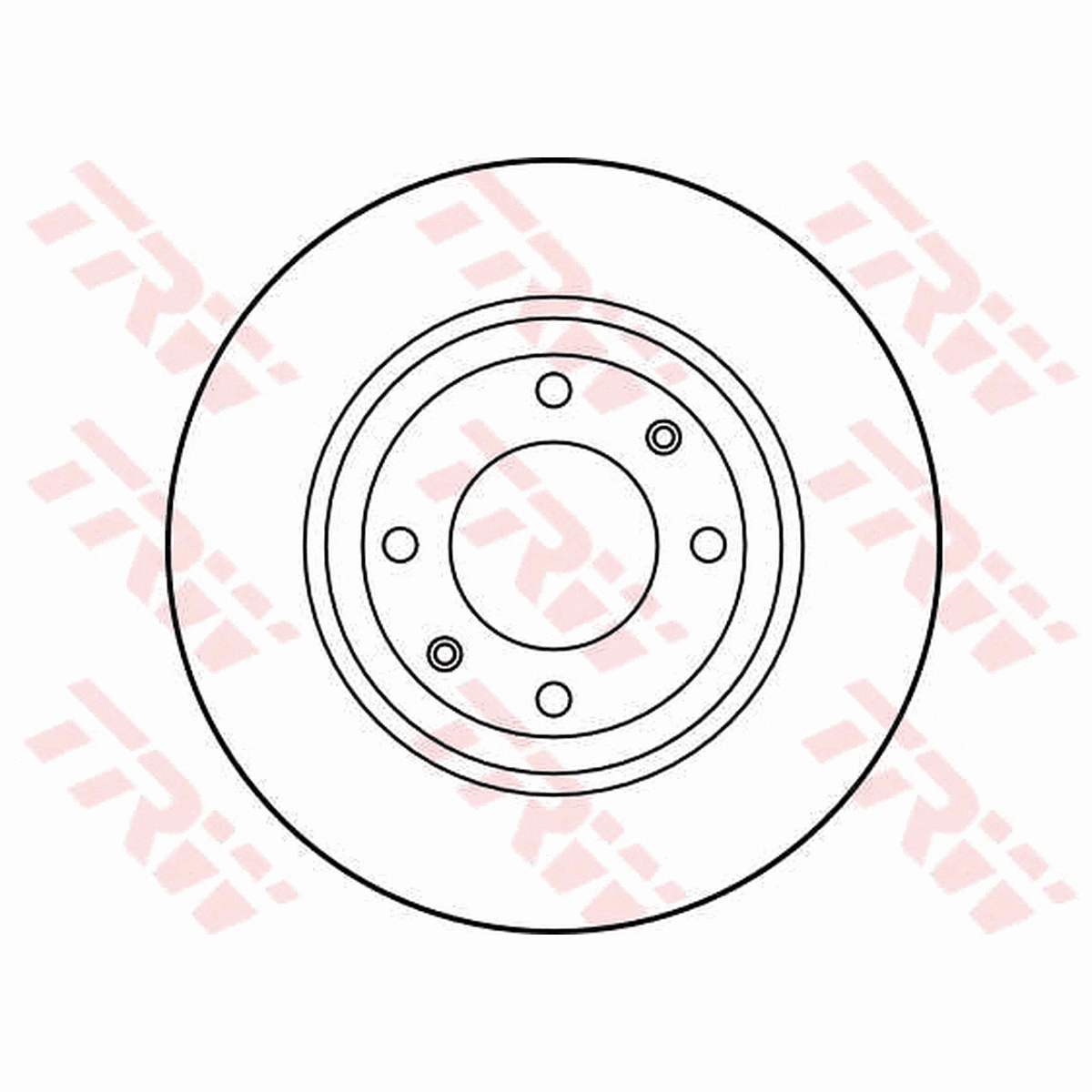 TRW Brake Rotor Pair 266mm Front DF1220S