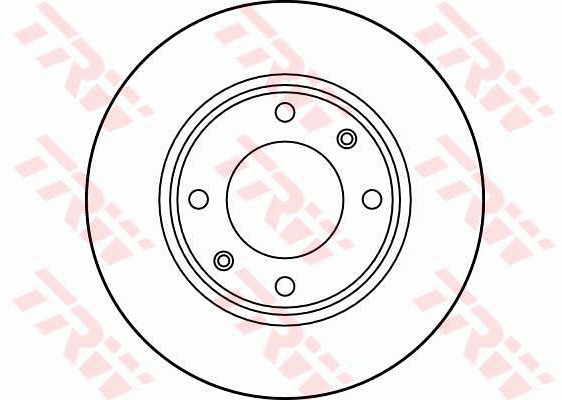 TRW Brake Rotor Pair 247mm Front DF1221S