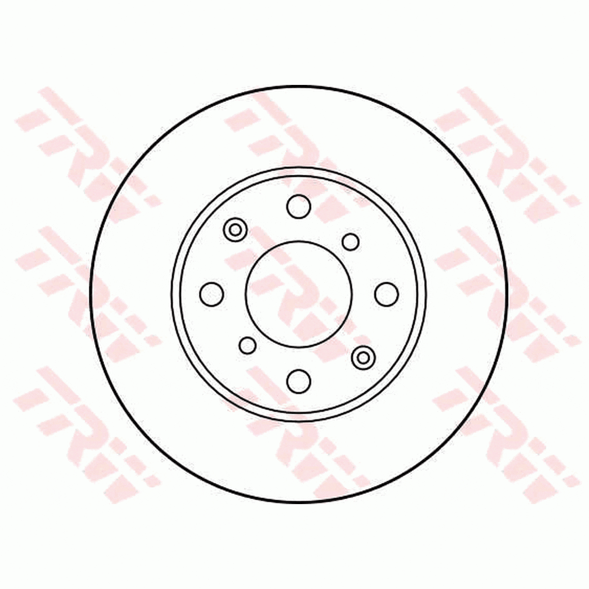 TRW Brake Rotor Pair 240mm Front DF1436S