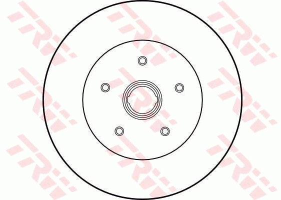 TRW Brake Rotor 278mm Front DF1524S